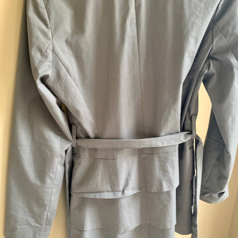 Cynthia Rowley Gray Ruffle Jacket - Picture 3 of 6